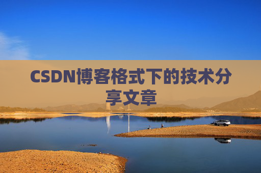 CSDN博客格式下的技术分享文章
